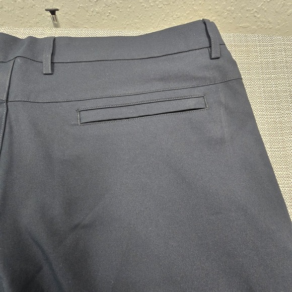 Marcus Pierce Pants Mens 38x27 Black Dress Flat Front Straight Leg Business - Picture 9 of 10
